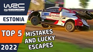 Top 7 WRC Rally Lucky Escapes and Close Calls from WRC Rally Estonia 2022