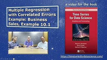 Multiple Regression with Correlated Errors Example: Business Sales, Example 10.1