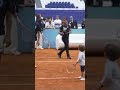 Three-year-old Rafael Nadal, Jr. shows off his NASTY backhand #shorts 🎾