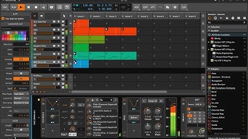 Bitwig VCV Clip Experiment