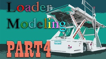 Hard surface turbosmooth 3ds max modeling.lower deck loader modeling part 4