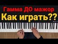 Гамма ДО мажор + как играть? ПОДРОБНО | Музыкальная академия Глория