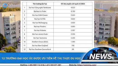 12 TRƯỜNG ĐẠI HỌC ÚC ĐƯỢC ƯU TIÊN VỀ THỊ THỰC DU HỌC| VEM