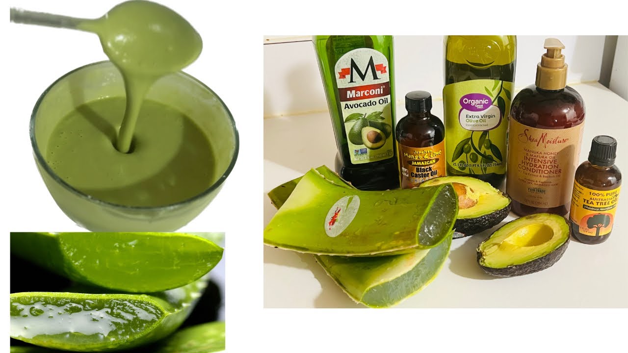 HOW TO MAKE ALOE VERA HAIR MASK #hairmask #aloevera #hairgrowth