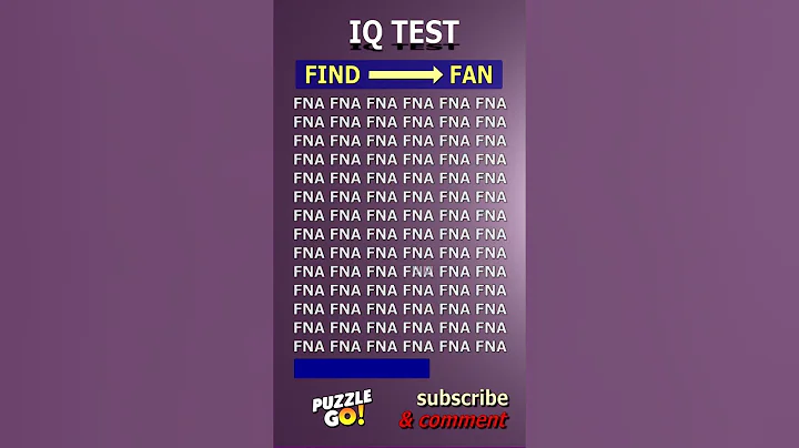 Find FAN where? | Brain Teaser IQ Test #shorts #different #puzzles #opticalillusion #quiz