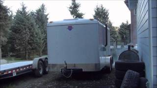 cold start of the plc controlled mep-003a 10kw diesel generator in my equipment trailer