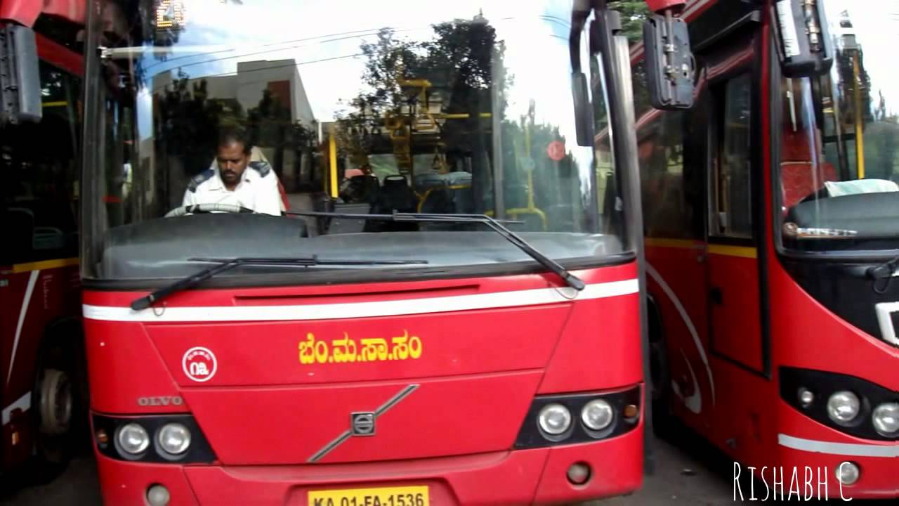 VOLVO 8400 CITY VOLVO BUSES AT CV RAMAN NAGAR,BANGALORE
