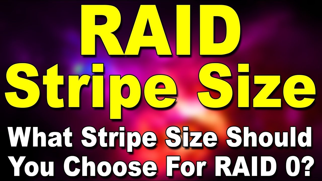 what is raid stripe size chunk size hindi youtube raid stripe size
