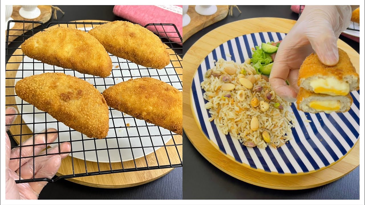 كوردون بلو بطريقة ساهلة يجي مرتوب ومزيان عملتو مقلي وفي القلاية الهوائية زعمة اناهو أبن😟cordonbleu