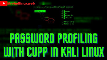 How to create wold and Name Password .txt Profiling with CUPP In Kali Linux