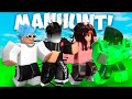 YOUTUBER MANHUNT VS 3 PLAYERS (Roblox Bedwars)