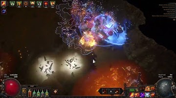 [POE 3.18] 165 Million DPS Minotaur Run - Explosive Arrow Elementalist