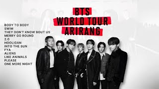 🎵 BTS World Tour ARIRANG | Full Playlist