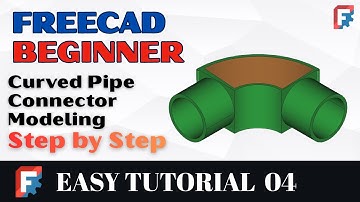 FreeCAD 1.0 Tutorial (Part 4) | Curved Pipe Connector Modeling Step-By-Step