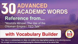 30 Advanced Academic Words Ref from 