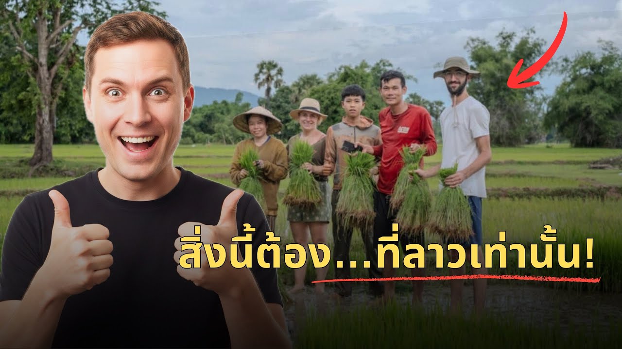 มีอะไรที่ซ่อนอยู่ในชนบท￼ลาว? สิ่งนี้ทำให้ฝรั่งยอมมาทำนา และ เลี้ยงควาย!￼