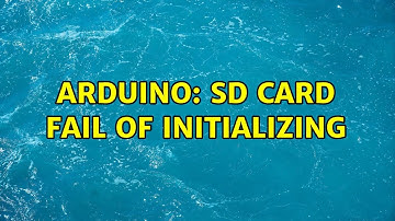 Arduino: SD card fail of initializing