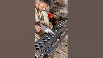 Engine Head Cleaning #shortsfeed #engine #mechanic #shorts