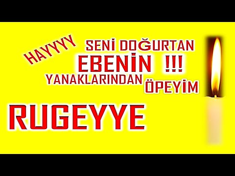 İyi ki Doğdun Rugeyye İsme Özel Komik Doğum Günü Şarkısı