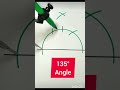 Draw 135° Angle #shorts #shortsfeed #math