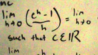 Proving the derivative of e^x is e^x