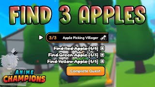 How to Complete "Apple Picking Villager" Quest in Anime Champins screenshot 4