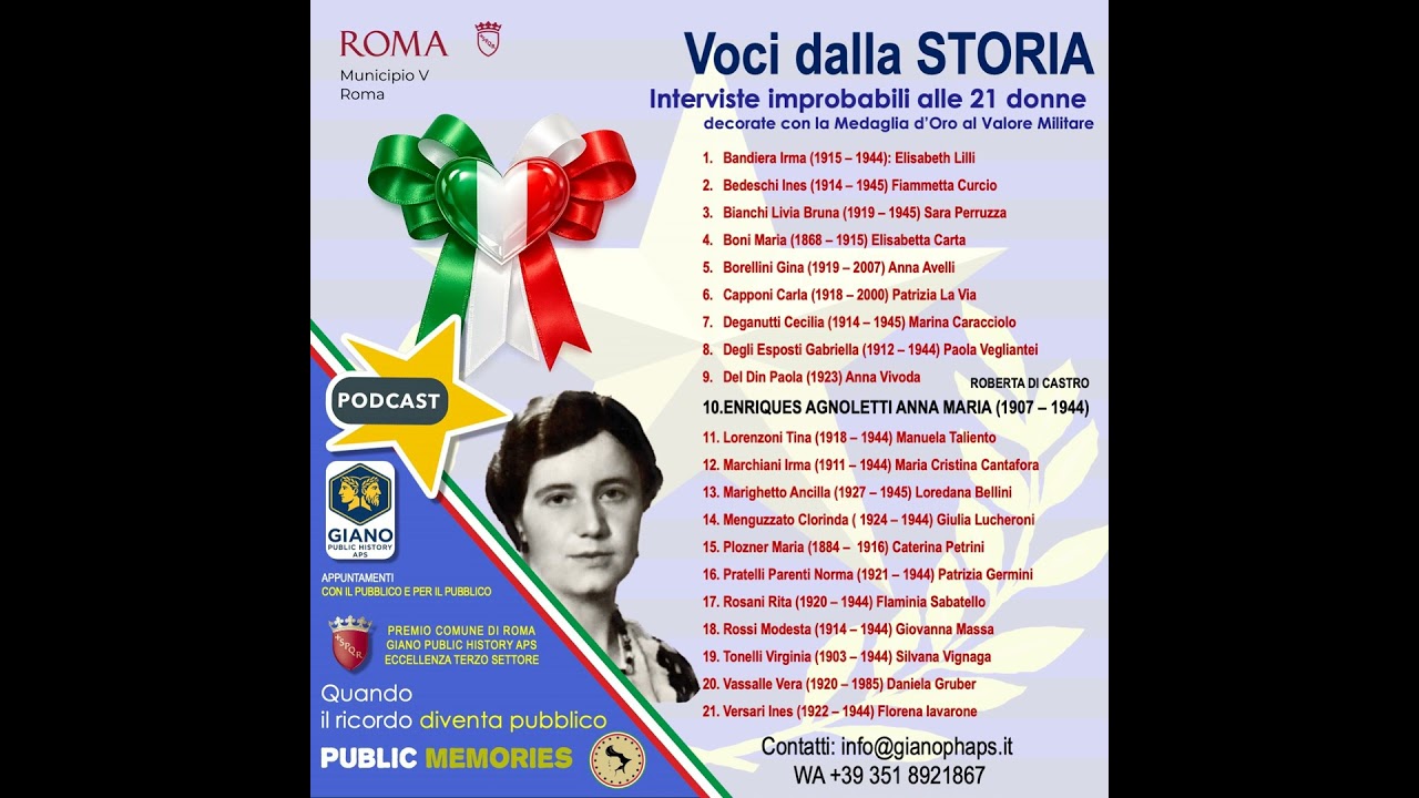 Anna Maria ENRIQUES AGNOLETTI – Coraggio e memoria tra le bande partigiane. Archivista e laureata…