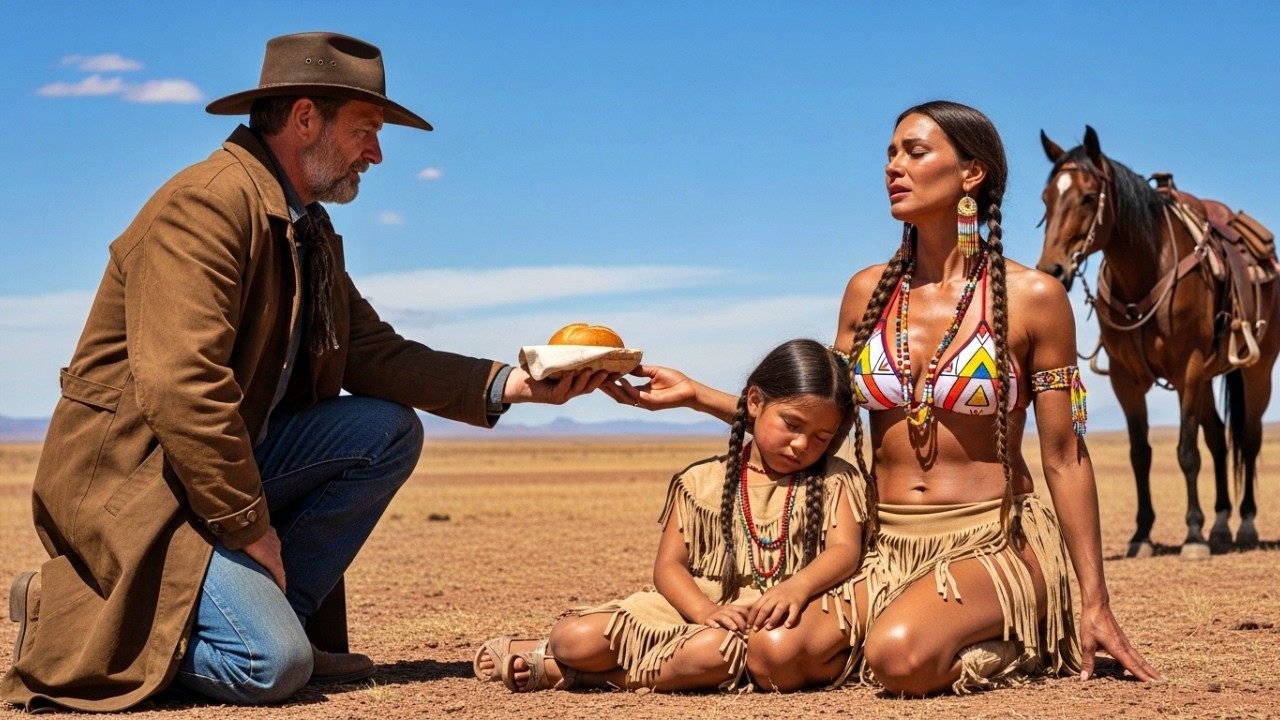 “Molim vas, unajmite me na jednu noć, moja kći je jako gladna,” rekla udovica Apašica, ali kauboj...