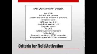 Physician STEMI Field Activation Training Module
