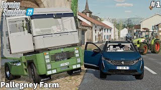 New Farm On the Awesome French Map, Making Alfalfa Hay Bales │Pallegney│FS 22│Timelapse#1