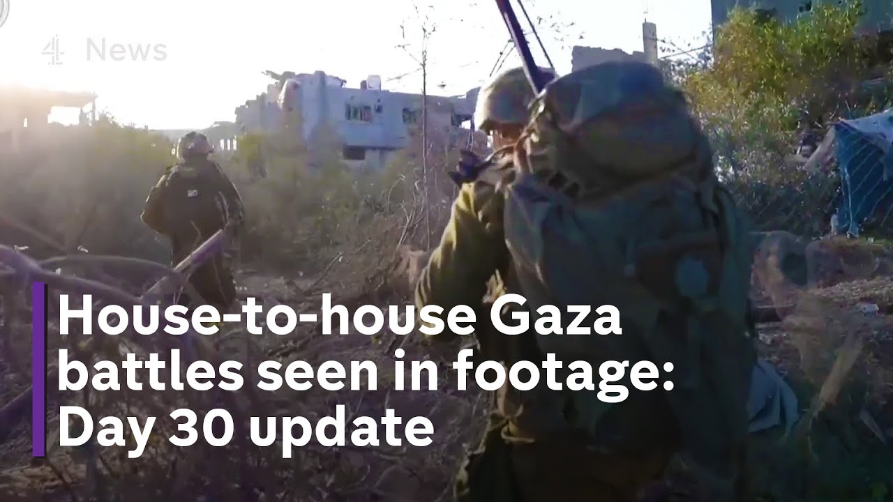 ⁣Israel-Hamas war: House to house fighting in Gaza as dead near '10,000'