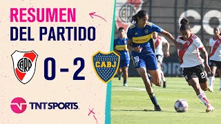 Las Gladiadoras vencieron a las Millonarias con un golazo olímpico 🔥 | #River 0-2 #Boca | Resumen