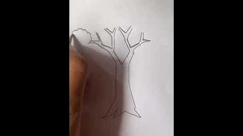 Simple Tree Drawing - Draw for Kids | #Kids #Drawing #Tree #Short #Viral #sketch