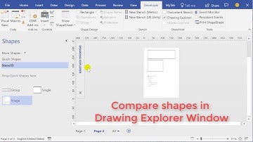 MS Visio. Master-shapes compare