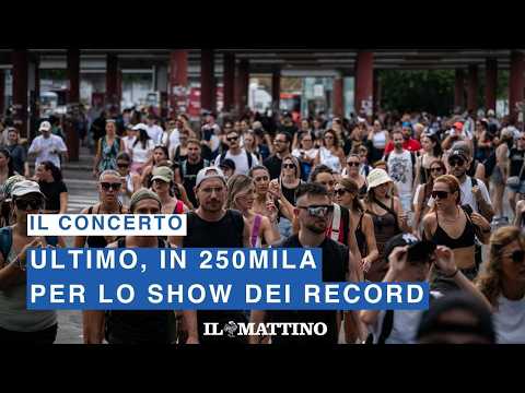Video Ultimo, il concerto a Tor Vergara: 250mila persone per lo show dei record