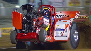 WILD! Mini Rod Tractors powering down the track at 300 Raceway in Farley, IA with Pro Pulling! 