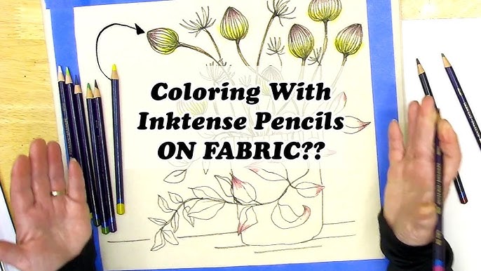 How to obtain delicate colours with Inktense Pencils 