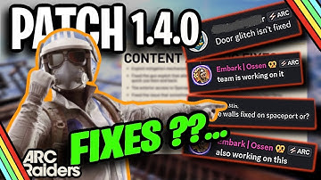 ARC Raiders NEW UPDATE 1.4.0 – DOORS GLITCH FIXED?