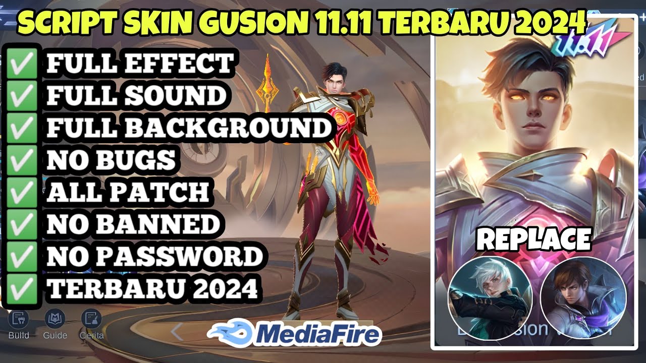 Script skin Gusion 11.11 No Password patch Terbaru 2024 Full Effect ...