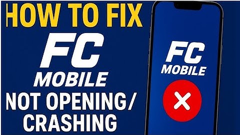 FIX FC Mobile Not Opening/Crashing Problem🔥