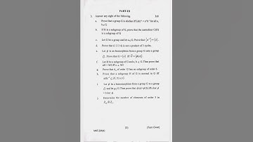 #bsc Core 6 Question Paper 2022 B.Sc Math 3rd Semester Question Paper (Group Theory)Utkal University