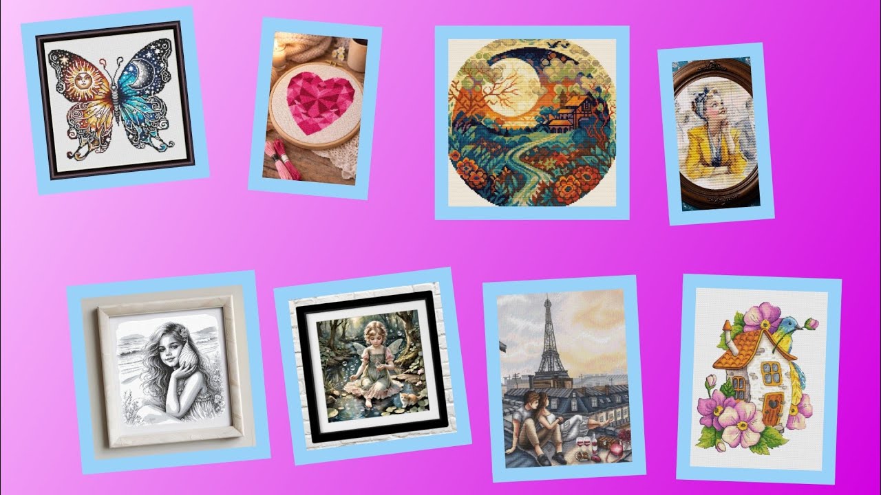 Pretty and beautiful cross stitch design