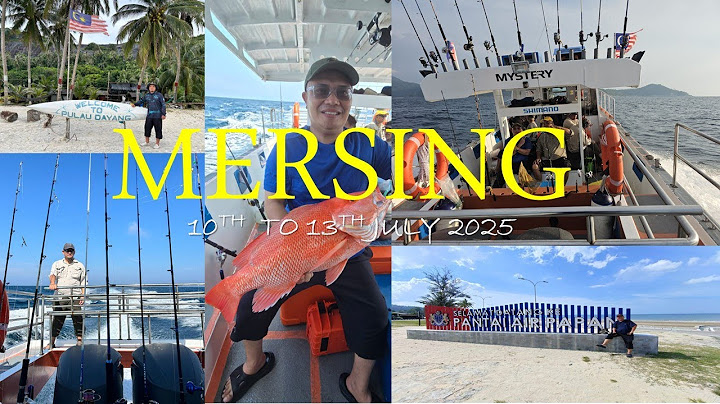 MERSING Fishing Trip  10th to 13th July 2025