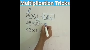 Magical Multiplication Tricks for students||Easy Multiply by 11 #multiplication  #viral #shortsfeed