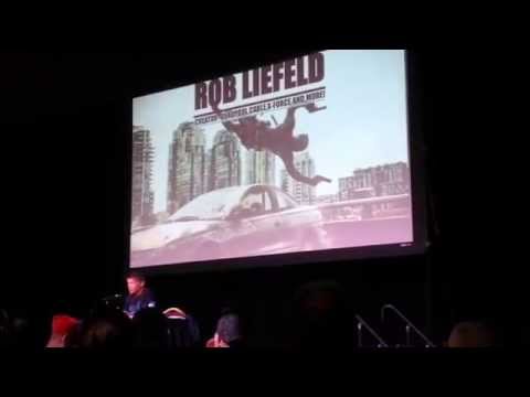 Deadpool Movie Talk with Creator Rob Liefeld Talks R Rating Tarentino Amazing Las Vegas 2015