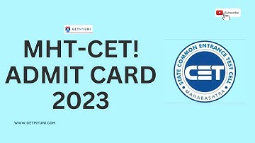 MHT-CET 2023 Admit Card! | How To Download MHT CET 2023 Admit Card? | GetMyUni #mhtcet #mhtcet2023