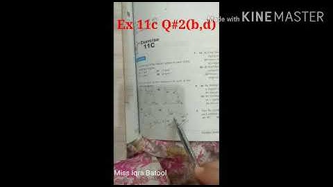 Class 6: Maths D1 Ex 11c Q#2(b,d)