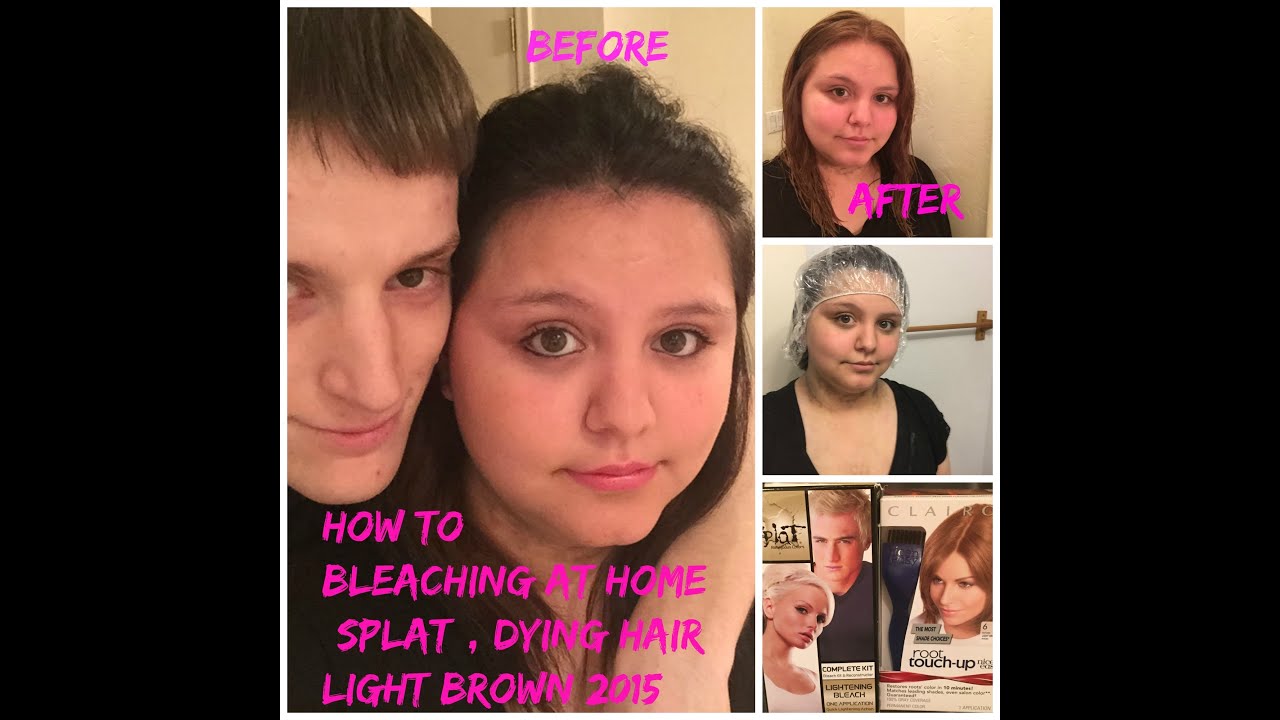 How To Bleaching At Home Splat Dying Hair Light Brown 2015