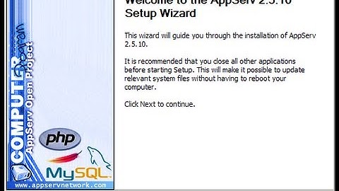 ติดตั้ง appserv เตรียมเขียน PHP