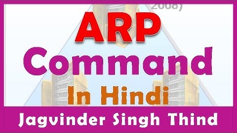 ✅ How ARP Address Resolution Protocol Command Works in Computer Network in Hindi